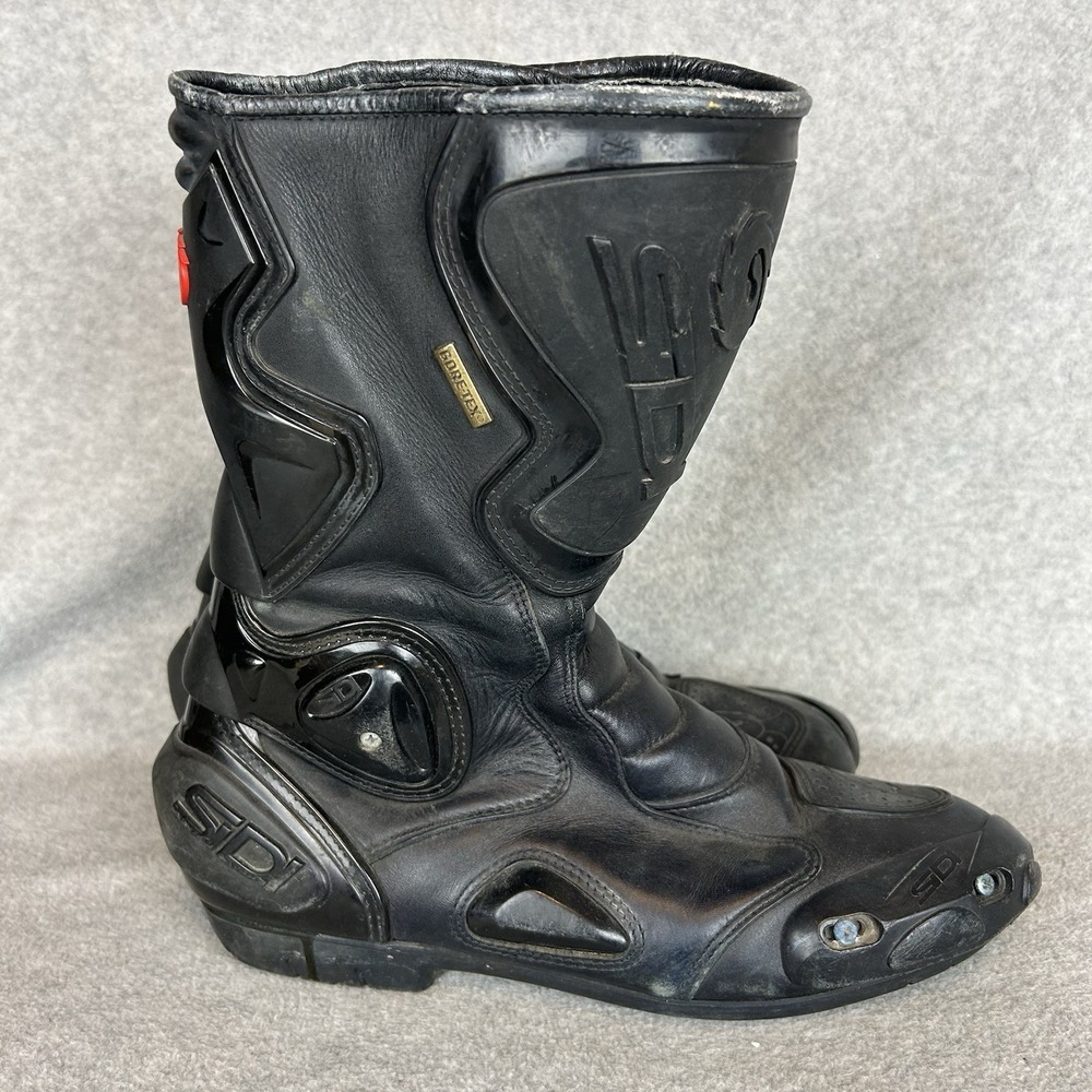 SIDI Adventure GTX Gore-Tex Motorcycle Touring Black Boots Mens Sz US 11.5